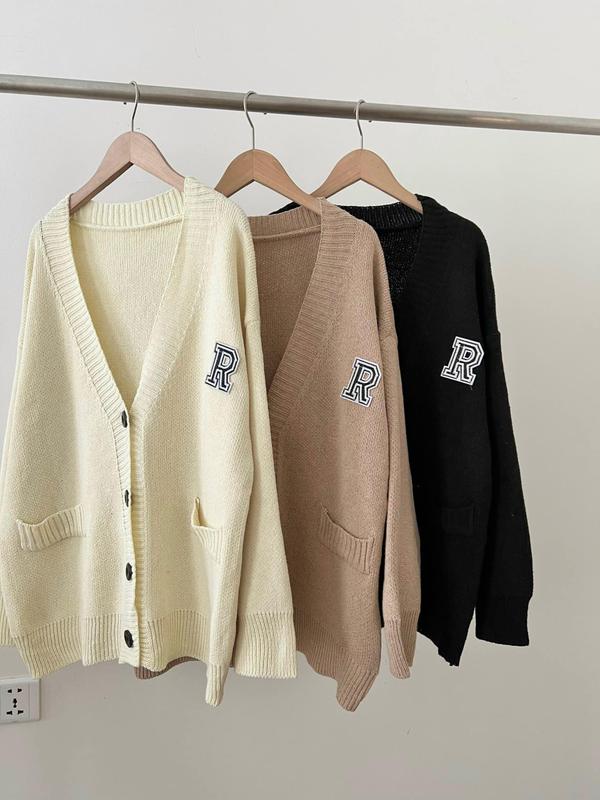 Áo Khoác Len dáng dài cardigan chữ