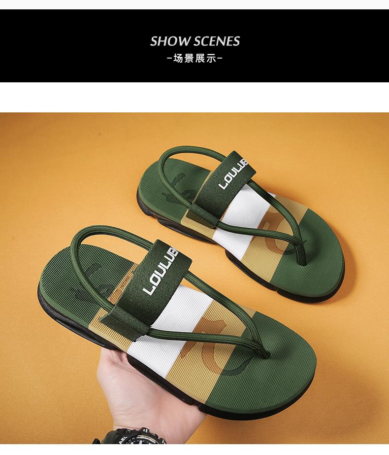 Product Introduction of New Men's Sandals Dual-Use Outdoor Casual Beach Shoes Men's Foreign Trade Slippers Men's Platform Non-Slip 3