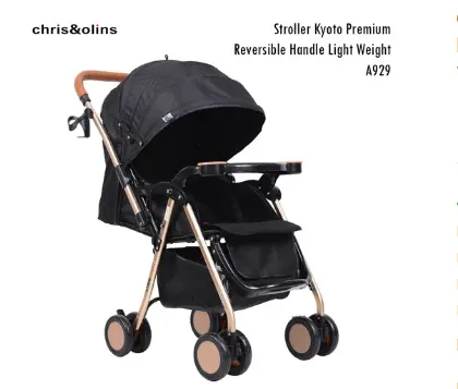 ChrisOlins A929 Stroller Kyoto Premium Reversible Handle Light Bayi Dorong 1