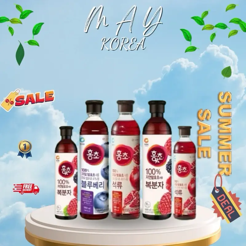 Nước Uống Giấm Hoa Quả  Daesang Hàn Quốc Chai 500-900ml