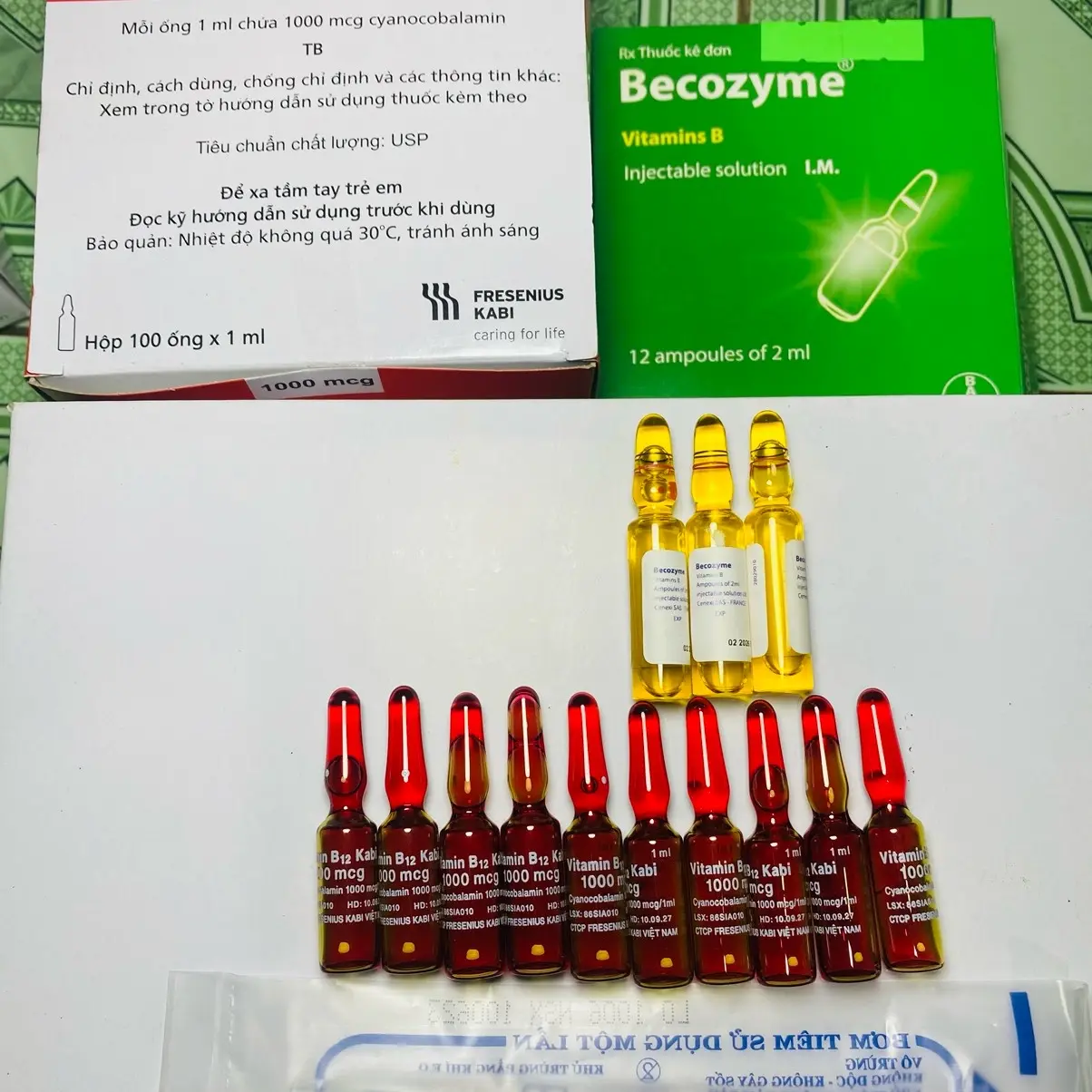 Compo 3 becozyme (Pháp), 10 B12 Kabi rất hiệu quả với gà tơ tặng bơm thuôc cho