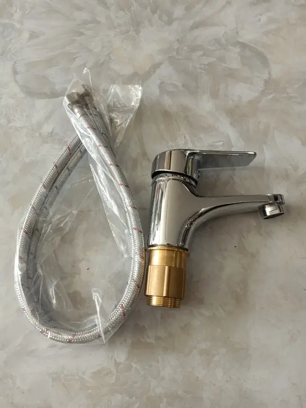 Lavabo Nóng Lạnh NHỎ Đồng Thau Mạ Crom Đẹp 4