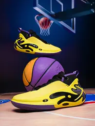 Unisex Colorblock Basketball Shoes