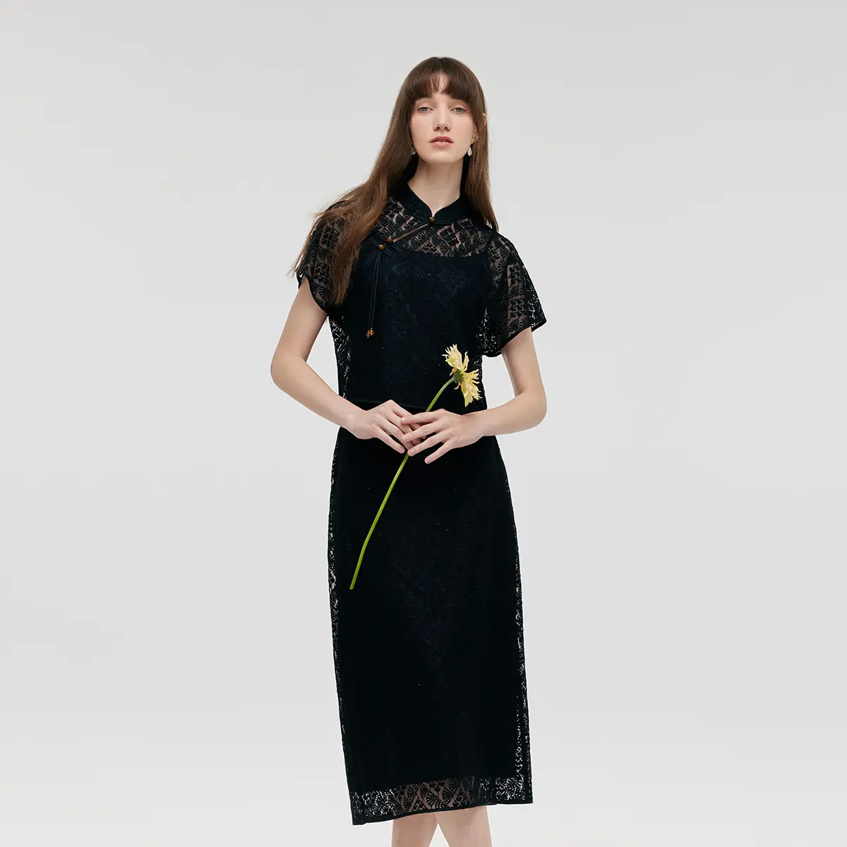 New Chinese-Style Lace Top And Skirt And Camisole Three-Piece Set Clothing Womenswear