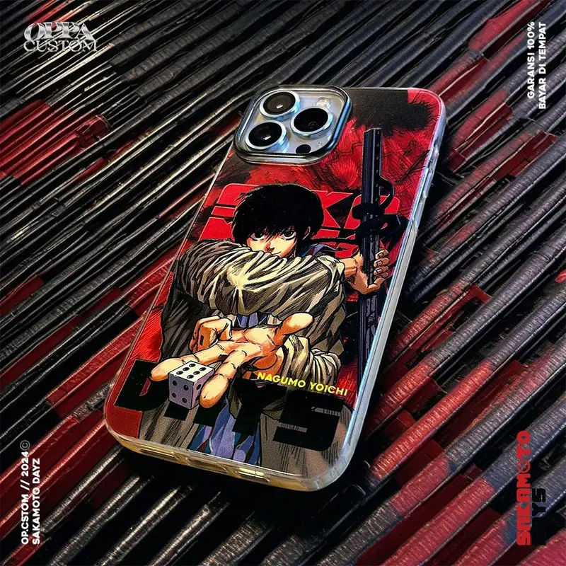 Premium Feather Case Anime SAKAMOTO DAYZ - NAGUMO YOICHI Edition Oppa Custom - Casing Softcase Oppacustom 6