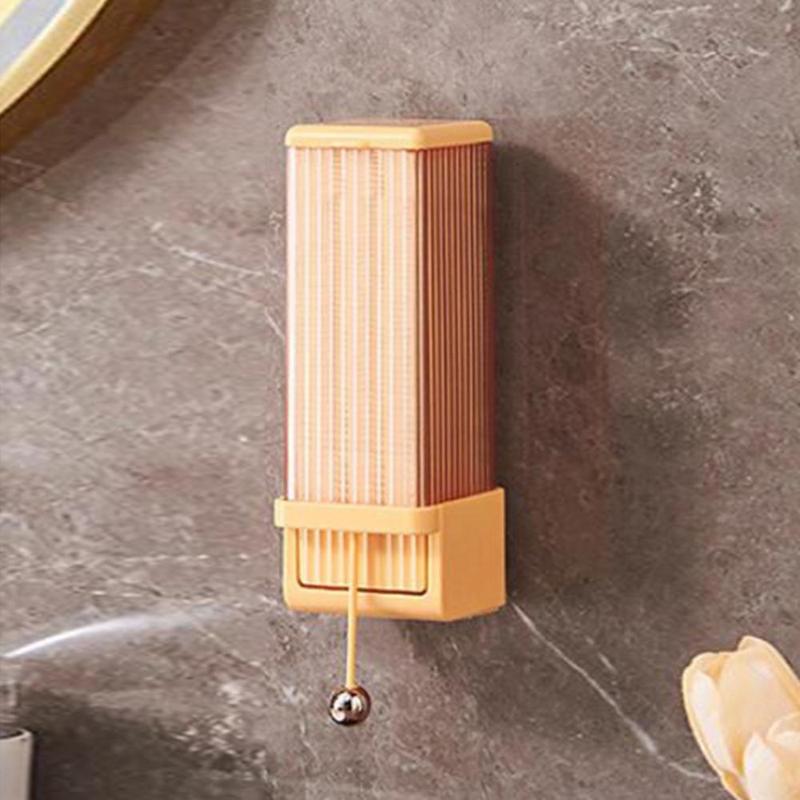 Hộp Đựng Bông Trang Điểm, Tiết Kiệm Không Gian, Thiết Thực, Dễ Lắp Đặt, Hộp Đựng Miếng Bông Không Thấm Nước, Dụng Cụ Sắp Xếp Miếng Bông Tự Động Gắn Tường Cho Gia Đình 6