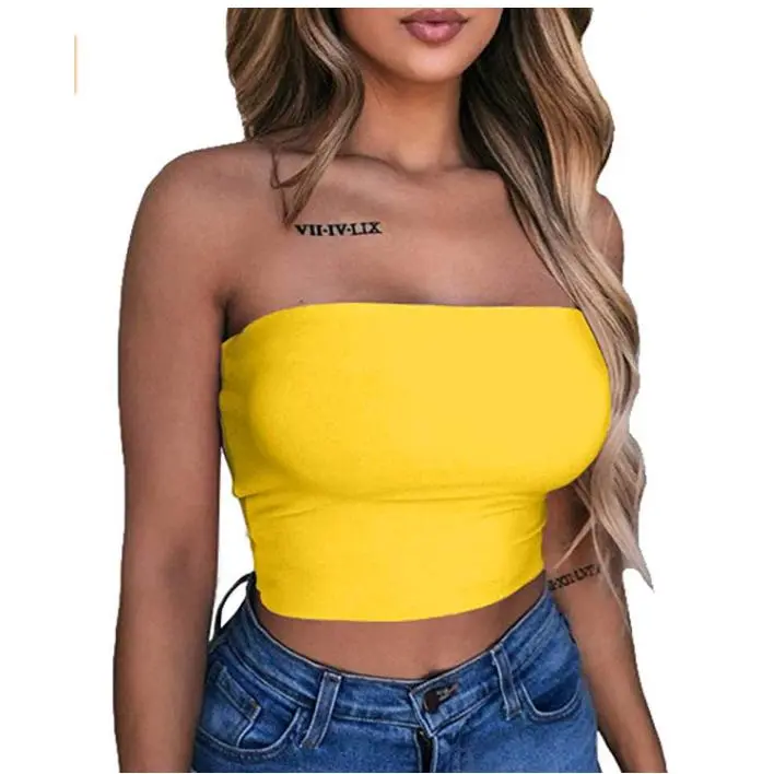 Women Top Shirt, Solid Color Slim-Fit Off Shoulder Low Chest Camisole, Summer Crop Hot Pullover Wild Fashion Tank Cami Tops