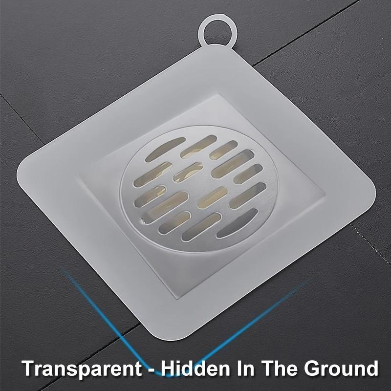 1pc/2pcs/5pcs Thick Silicone Drain Deodorant Cover, Bathroom Deodorant Seal Mat, Household Drain Sink Deodorant Floor Cover, Bathroom Accessorie 5