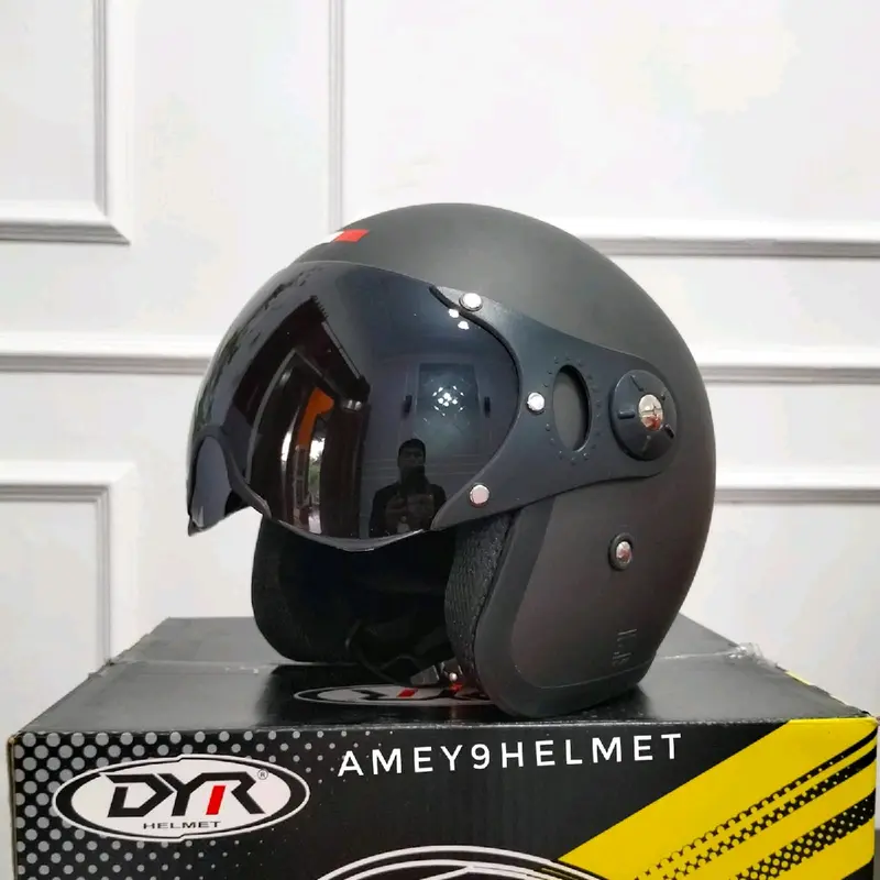 Helm Pilot Italia Dewasa Bogo Retro Original HNF Sni Motorcycle Coklat 0
