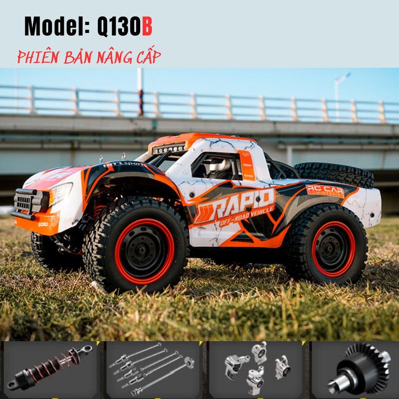 Xe Đua Địa Hình Q130B Pro Phiên Bản Nâng Cấp Tốc Độ Cao 70km h Động Cơ Không Chổi Than Brushless Motor 4WD Rapid RC Car Tỉ Lệ Lớn 1 14