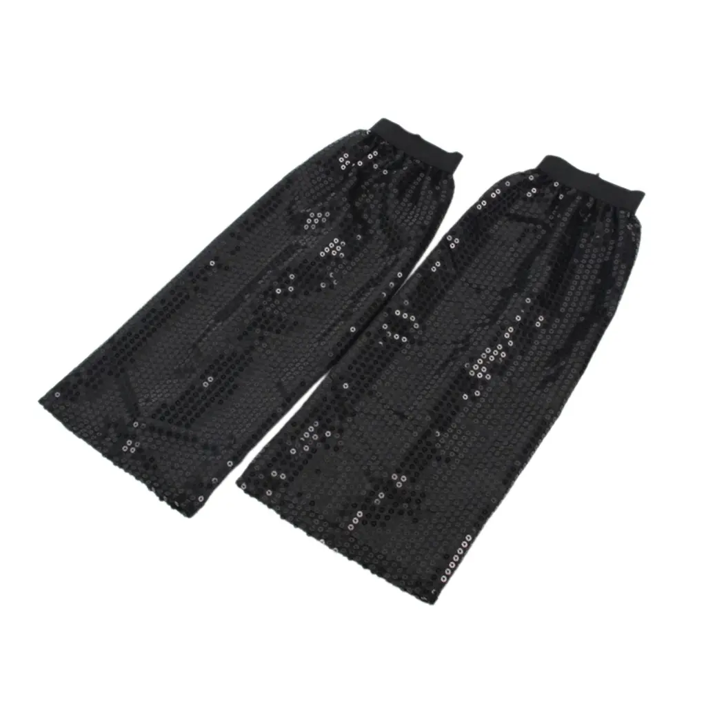 Sequins Legwamer Long Leg Socks Elastic Cuffs Leg Warmers Glitter Leg Sleeve 80 Dance Party Raves Foot Cover Gaiters