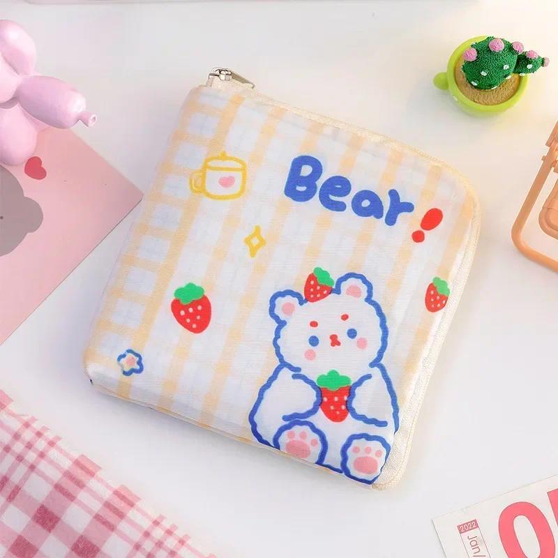Túi Đựng Băng Vệ Sinh, Thiết Kế Hoạt Hình Kawaii Dễ Thương, Túi Đựng Mỹ Phẩm, Túi Đựng Tiền Xu Mini, Túi Đựng Tai Nghe Và Cáp Dữ Liệu, Túi Đựng Thẻ Tín Dụng ID 5