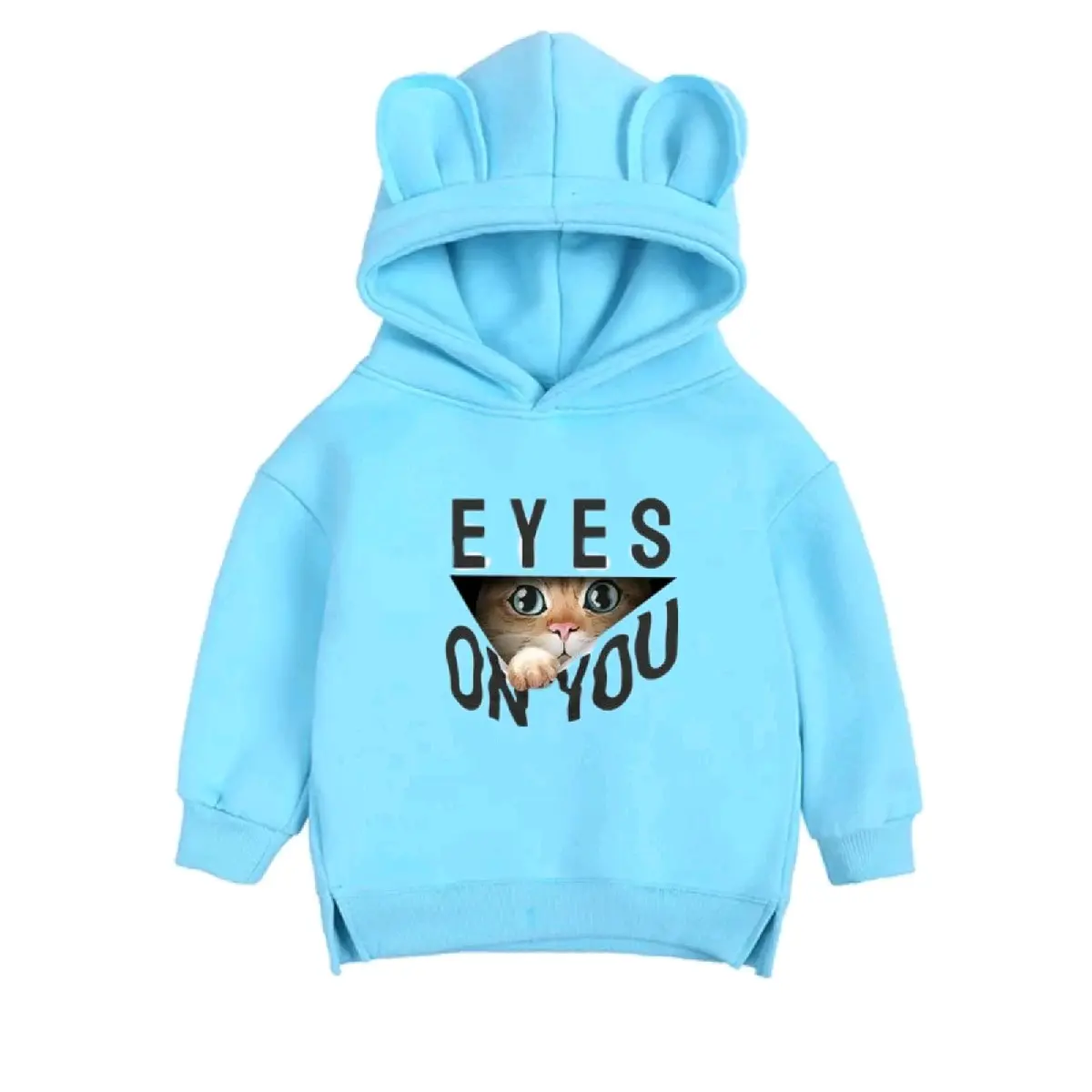 jaket Hoodie bayi anak perempuan lucu gemoy gambar sablonan kucing jaket kelinci anak Korea Santai
