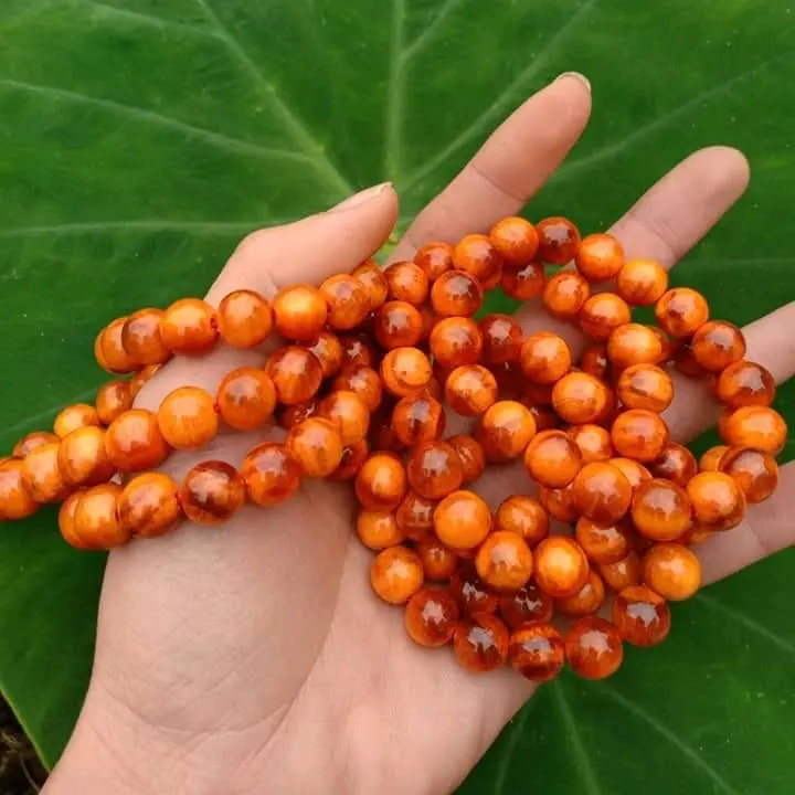 VÒNG TAY GỖ HUYẾT LONG THẤU QUANG 6