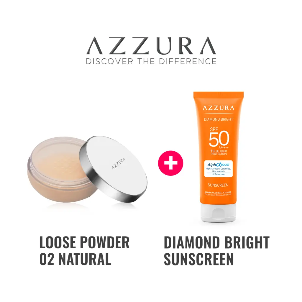 Paket Azzura Loose Powder + Sunscreen