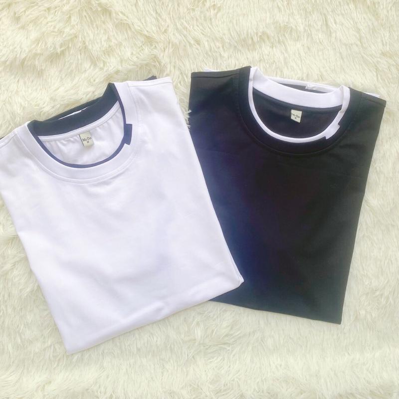 Áo thun cotton nam tay ngắn phối màu AN9402 3