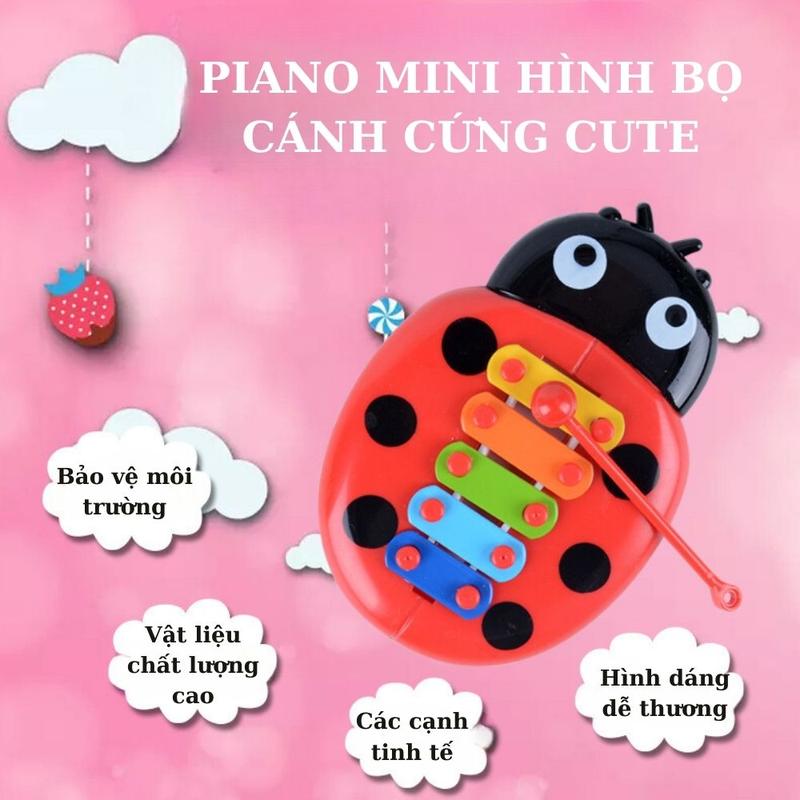 Đồ Chơi Nhạc Cụ Hình Bọ Cánh Cứng 5 Nốt Nhạc Cho Bé Chơi Nhạc 89091 TDC SHOP