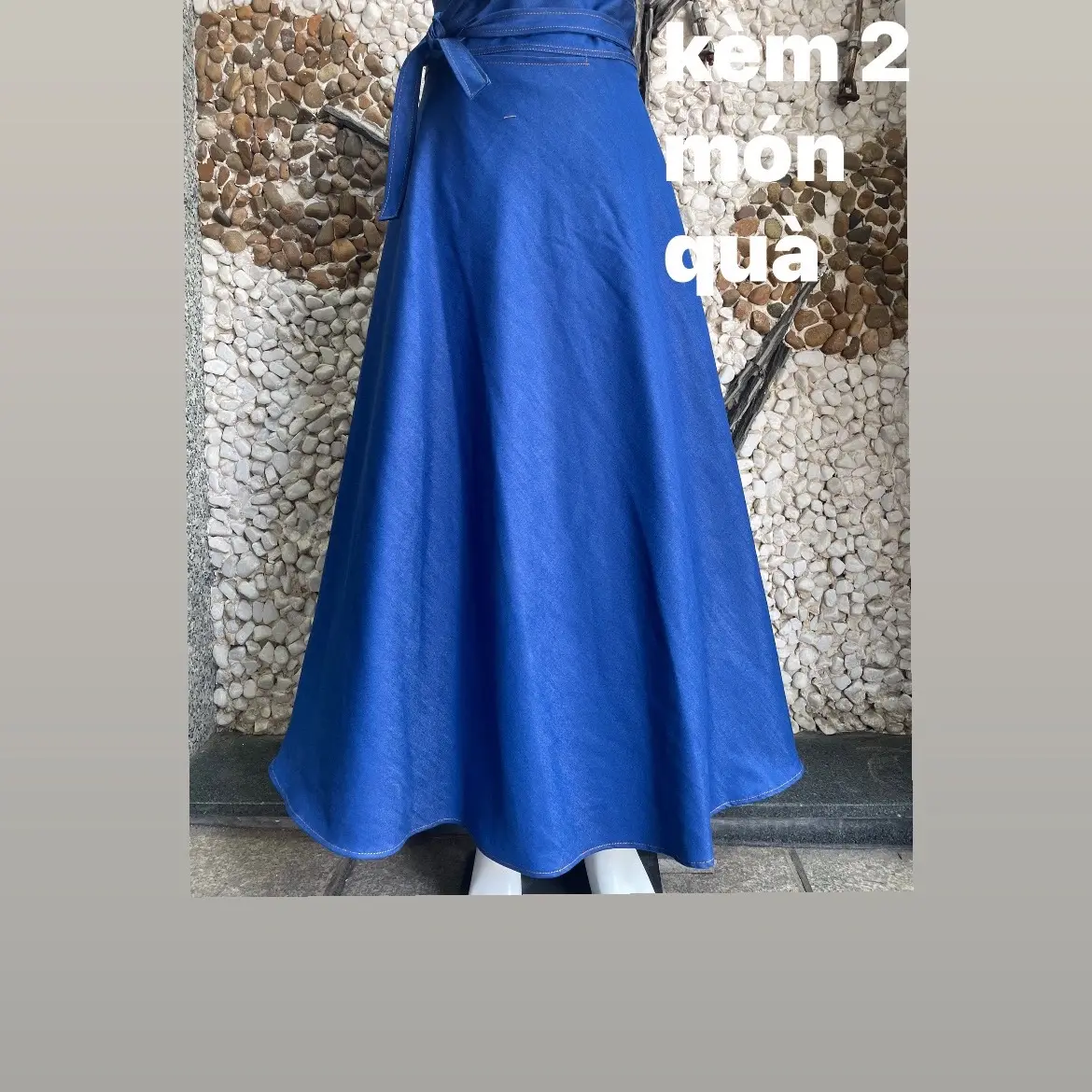Váy Chống Nắng Xoè  Dây jaen tang kèm  dây buộc tóc vớ chân và khau trang