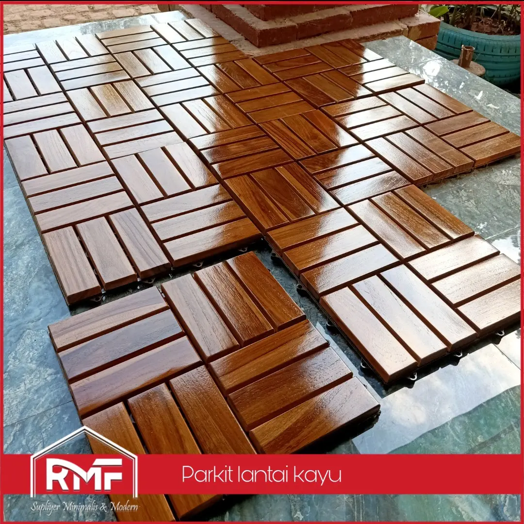 decking lantai flooring kayu jati parkit lantai bongkar pasang kayu jati