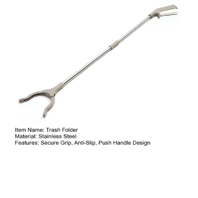 Kẹp Rác Có Thể Gập Lại SItamgrn, Grabber Rác Có Thể Gập Lại, Thiết Kế Tay Cầm Đẩy, Chuck Chống Trượt, Kẹp Rác Cầm Tay Để Xử Lý Chất Thải Dễ Dàng 2
