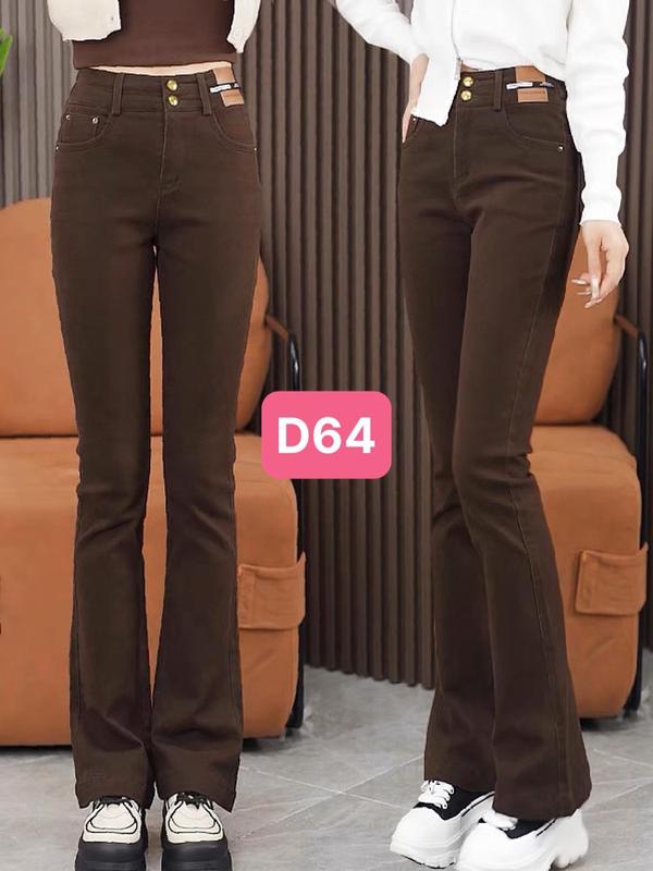Quần kaki ống loe nữ co dãn