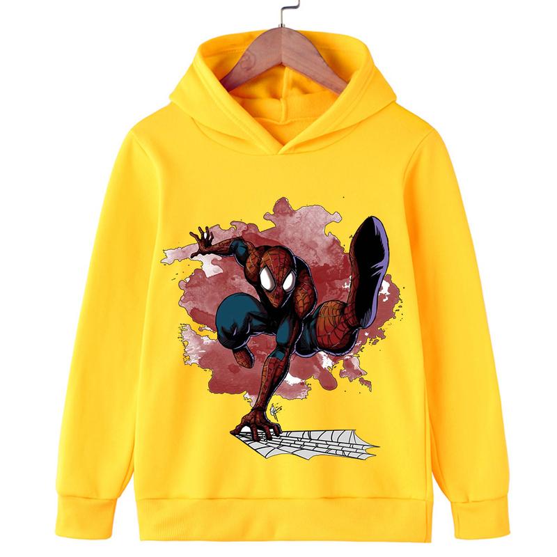 Product Introduction of Big adventure anime Spider Superman fashion comfortable long sleeve sweatshirt boys new hoodie fall casual hoodie tops 8