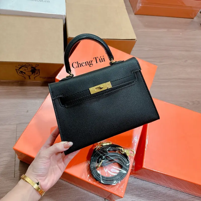 Túi Da Lì 1 Quai Size 20 Và 22 Fullbox Nguyên Siu - Bag Nữ 8