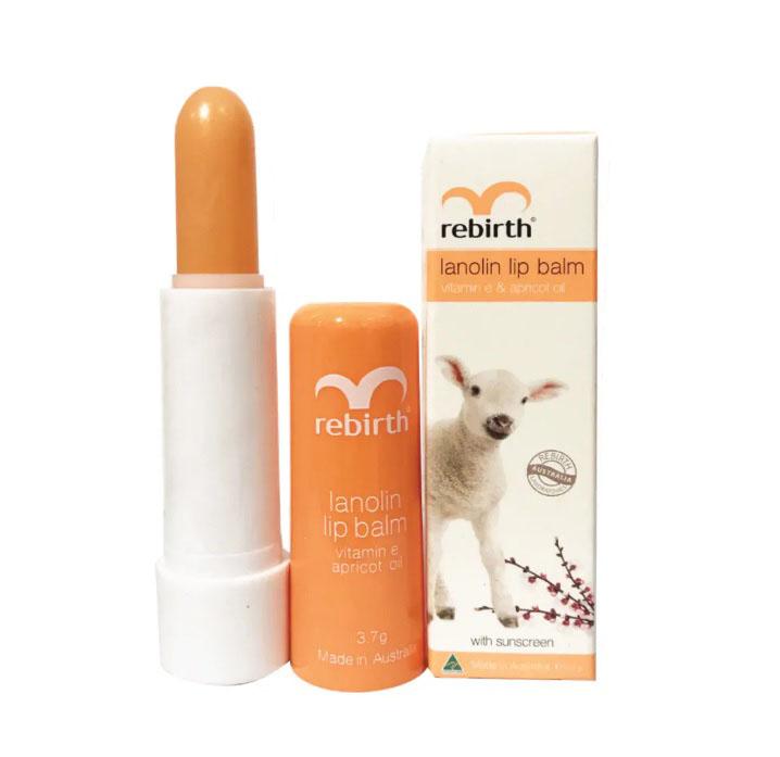 Son Dưỡng Môi Rebirth Nhau Thai Cừu làm mềm mịn Chống Khô Và Nứt Nẻ Hương Mơ 3.7g Nữ Skincare Women