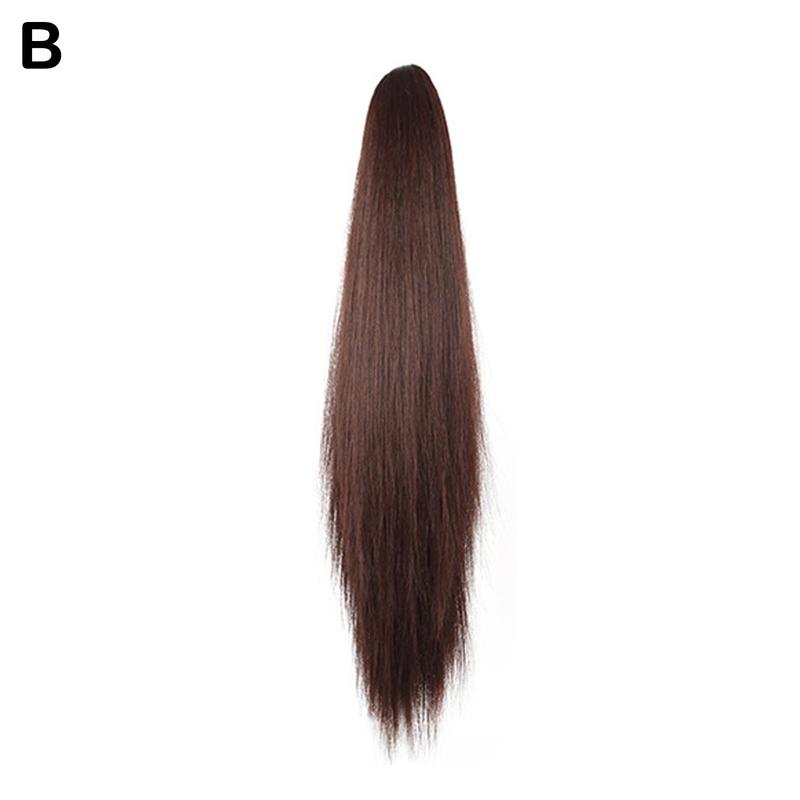 Product Introduction of Long Claw Ponytail Hair Fashion Women Long Claw Ponytail Synthetic Hair Extensions Straight Hair Pony Tail Hairpiece Wigs 33