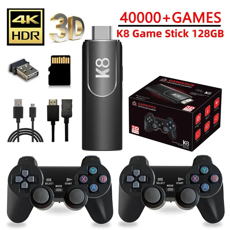 Xmox SF900 Retro Game Console – Wireless 2.4G HDMI Stick With 5000 Built-in Games