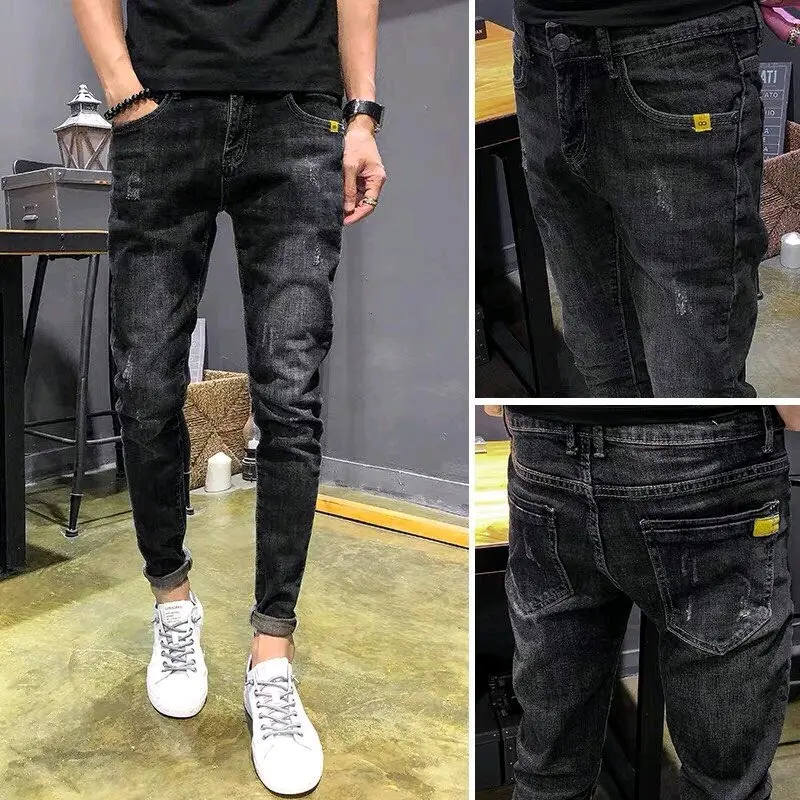 Quần jean nam màu xám tiêu co giãn 4 chiều MS-306
