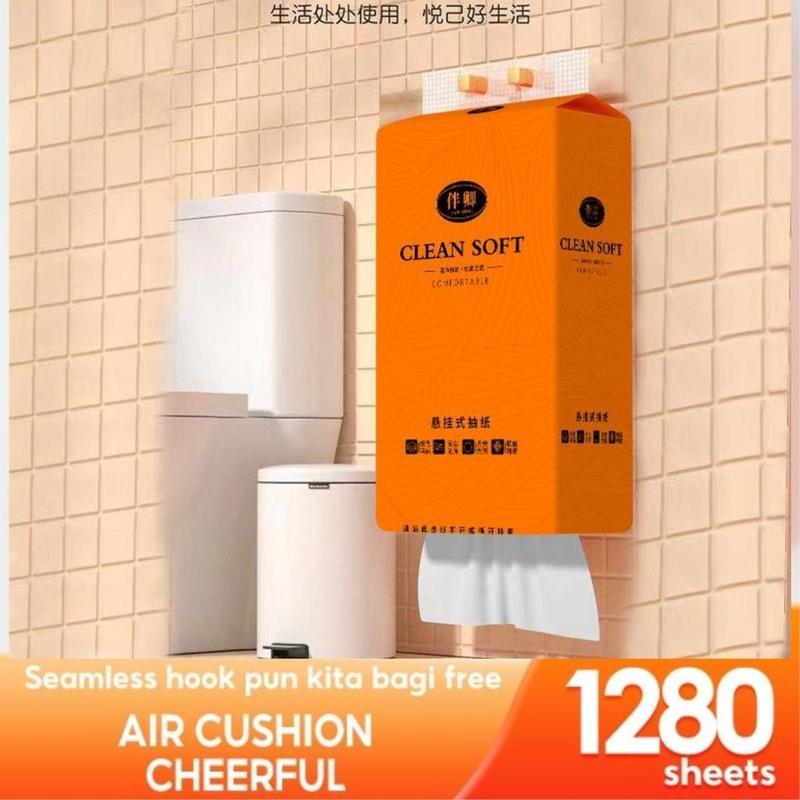 Hanging Tissue tisu bergantung 4-Ply 1280 sheets Air-cushion - TikTok ...