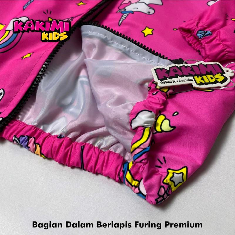 JAKET PARASUT ANAK "PINK RAINBOW" FULL PRINTING Santai 6