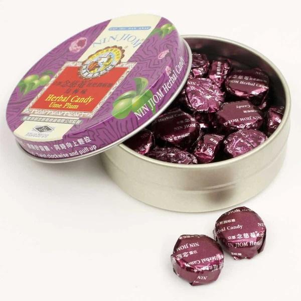 Gói, Hộp Kẹo Ngậm Ho Xuyên Bối Cao Tỳ Bà Cao Nin Jiom Herbal Candy Original, Ume Plum, Tangerine Lemon Hong Kong 60g Ăn Vặt Chua 3