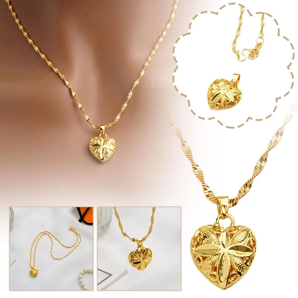 Elegant Necklace Popular Necklace  Heart Necklace Alloy Necklace Female Fashion  Popular Women Personality
