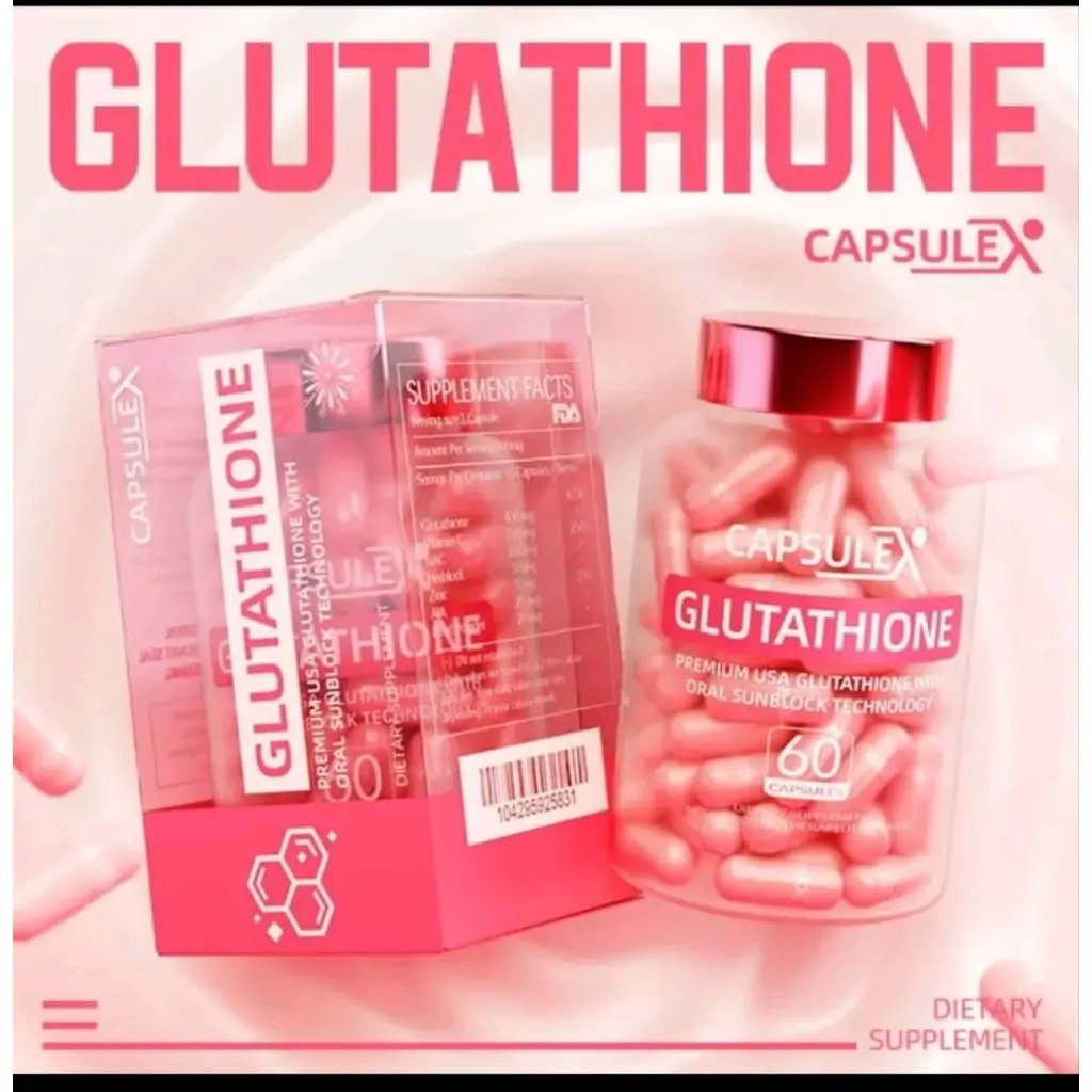 CAPSULE -X GLUTATHIONE WHITENING SUPPLEMENT./VITAMIN C AND ZINC- 60 SEEDS