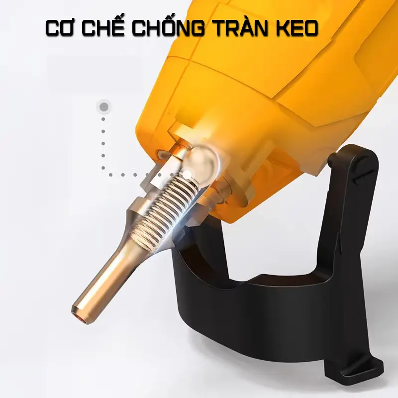 Máy bắn keo nến Silicone Deli 60W Deli Chính Hãng Nhỏ Gọn, An Toàn Dễ Sử Dụng Nóng Nhanh Ra Keo Đều - DL2560 2