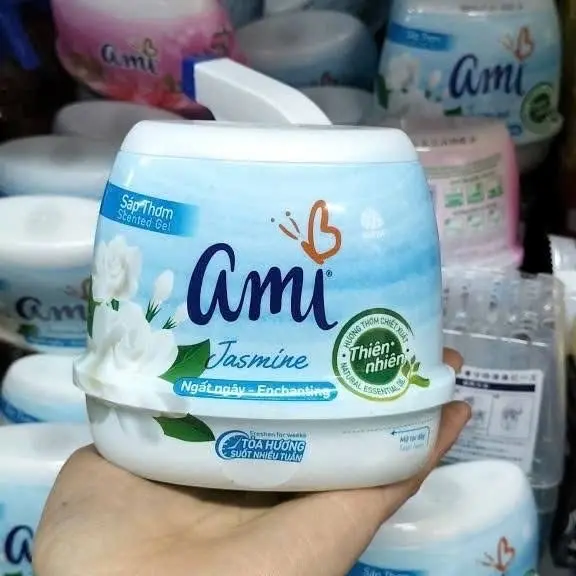 ️SÁP THƠM KHỬ MÙI AMI; Sáp thơm phòng Ami 200g khử mùi phòng ngủ nhà vệ sinh toilet ô tô với hương thơm chiết xuất từ thiên nhiên, giúp khử mùi và lưu hương lâu 8