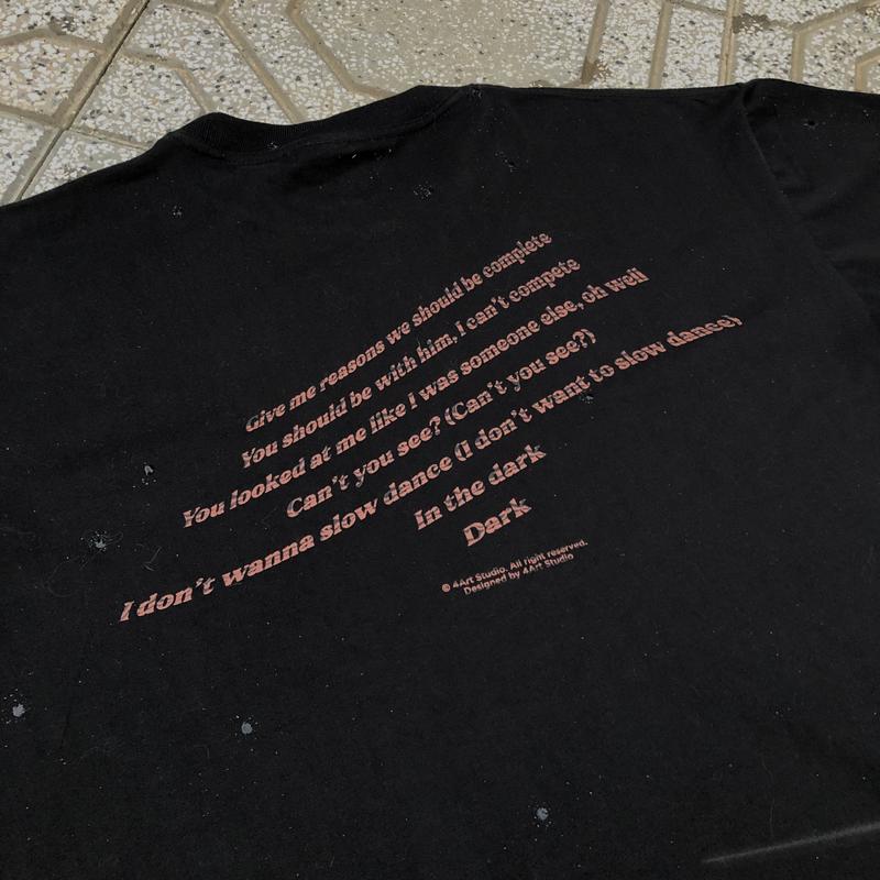 Áo Thun 4ART JOJI Slow Dancing In The Dark Tee Local Brand Unisex Cổ Tròn Đen 6