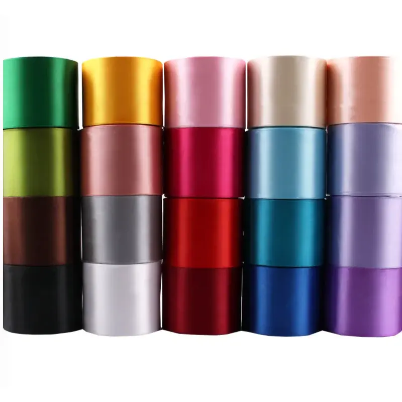 Ruy băng lụa trơn bản to từ 5cm, 7.5cm, 10cm 1 mét 0