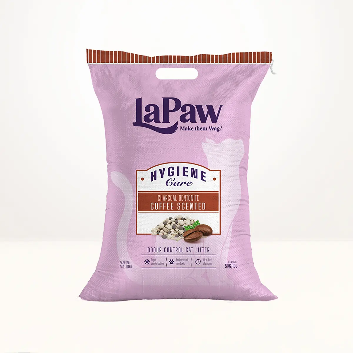 Cát vệ sinh cho mèo laPaw than hoạt tính cao cấp siêu khử mùi và kháng khuẩn, vón cục tốt, thơm lâu 8L