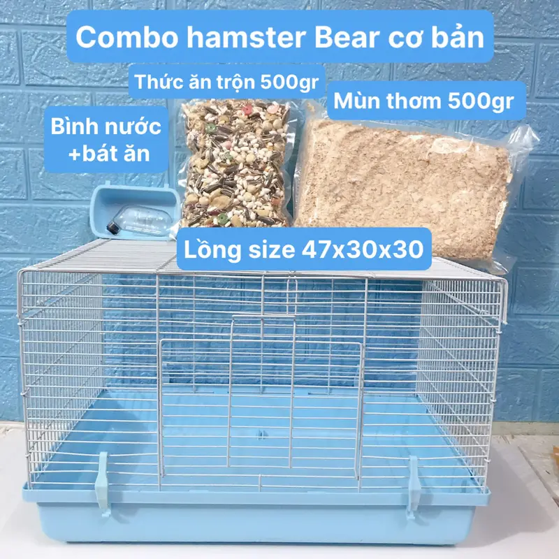 Combo nuôi chuột hamster Bear siêu tiết kiệm dành cho người mới nuôi 1
