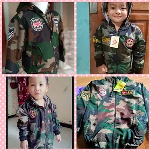 JAKET ANAK ARMY BOLAK BALIK 1-8 tahun Cowok