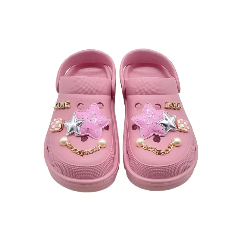 Sandal Wanita Dewasa 2025 Baim Sandal Baru Sandal Fashion Gratis Aksesori Sepatu DIY 4