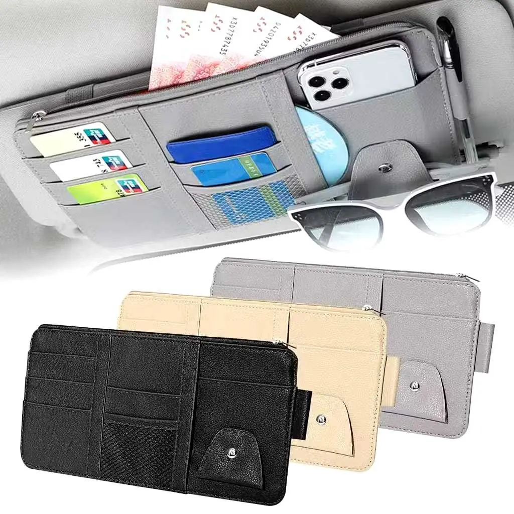 TOKOLOKAL Sun Visor Car Organizer Tempat Kartu Sun Visor Card Holder Sunvisor Mobil Car Organizer Karcis Tempat Kartu Emoney Sunvisor Card Organizer Mobil Sun Visor Universal