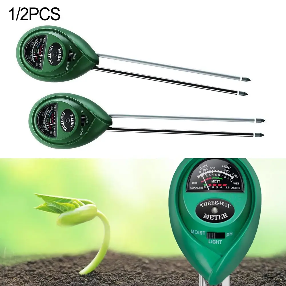 Máy Kiểm Tra PH Kỹ Thuật Số, 3 Trong 1, Đo Độ Ẩm Đất Chính Xác, Độ PH Và Chỉ Số Ánh Sáng, Thích Hợp Sử Dụng Trong Nông Nghiệp
