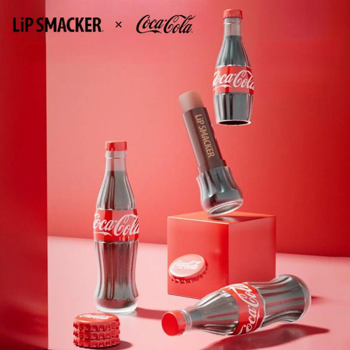 Lipsmacker*Coca-Cola Co-Branded Bottle-Shaped Lip Balm Moisturizing Lightening Lip Lines Moisturizing Lip Balm