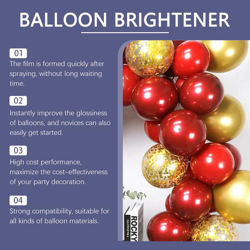 Product Introduction of Dowmoo Party Balloon Brightener Enhances Party Atmosphere Balloon Long-lasting Glossy Surface Texture Brightener 10