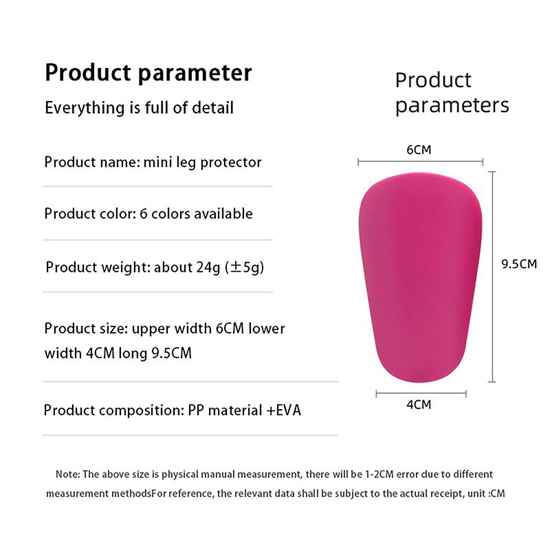 Product Introduction of [YYY]1 Pair Mini Football Shin Pad Wear-resistant Shock Absorbing Leg Protector Lightweight Portable Soccer Training Shank Board 28