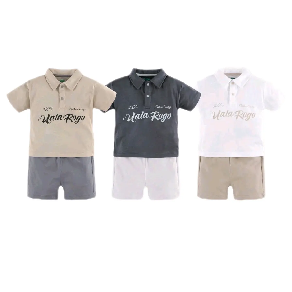 GB BC05: Bộ cộc áo polo petit của Ualarogo cho bé trai. size 1-5y Quần